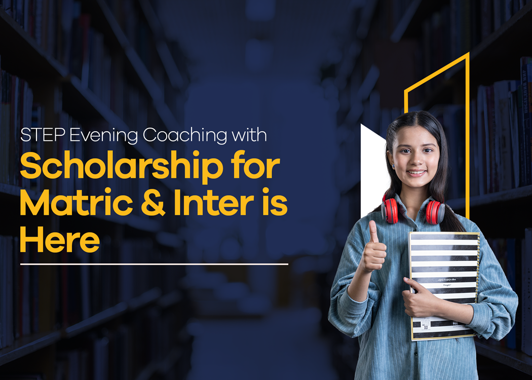 STEP Prep offers STEP Evening Coaching for the students of matric and intermediate with massive scholarships. Get a chance to study with AI integration as powered by ARVO.