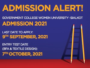 Government College Women University -Sialkot Admissions 2021