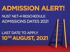 NUST NET-4 Reschedule admissions dates 2021