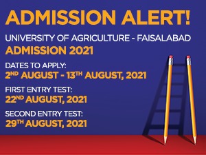 University of Agriculture - Faisalabad Admission 2021