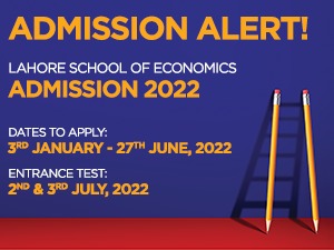 Lahore School Of Economics ADMISSIONS 2022