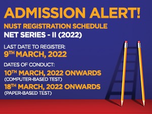 NUST Registration schedule NET Series - II (2022)