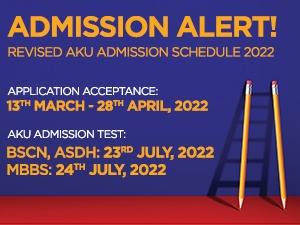 Revised AKU Admission Schedule 2022