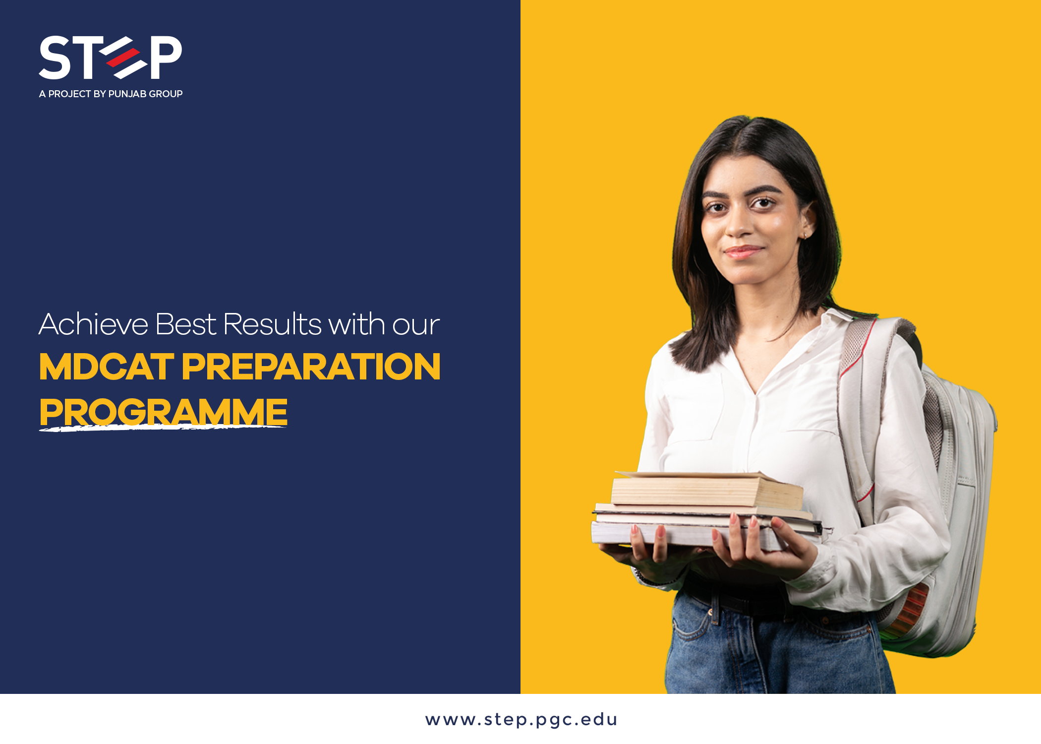 Achieve The Best Results With Our MDCAT Preparation Programme STEP By PGC   Cover 3 