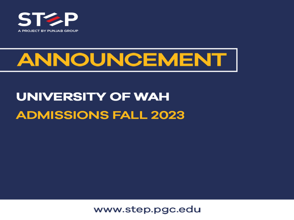 University of WAH Admissions Fall2023 STEP by PGC