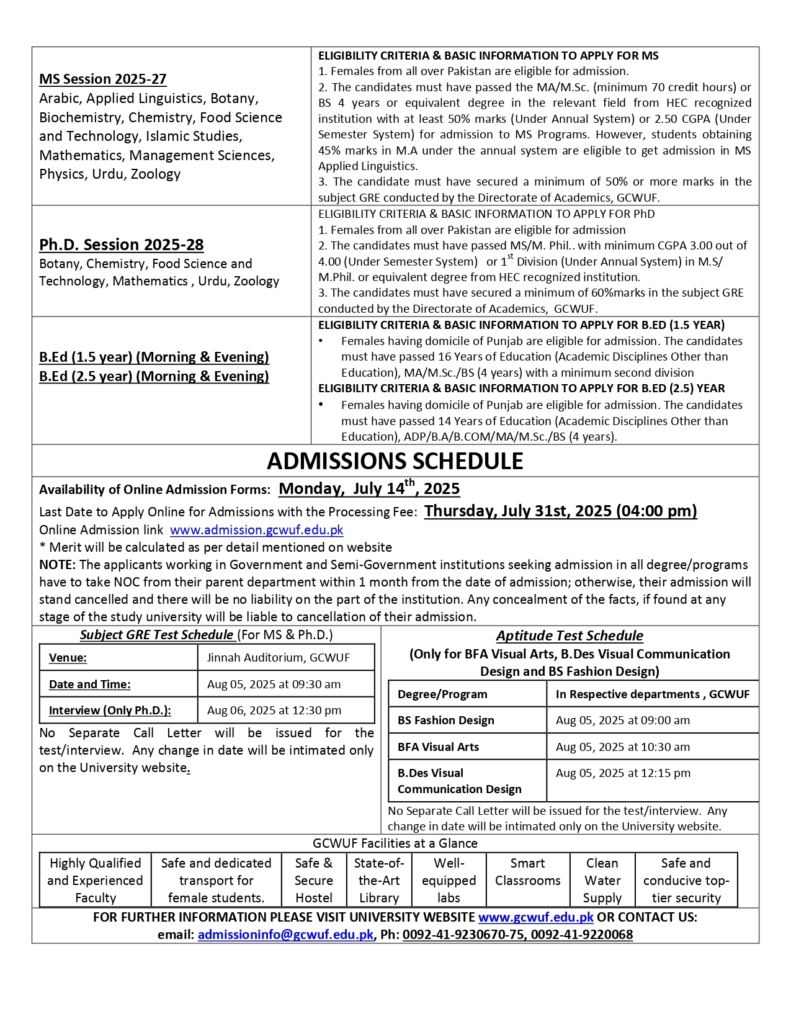 GCUWF admissions 2025 page 0002